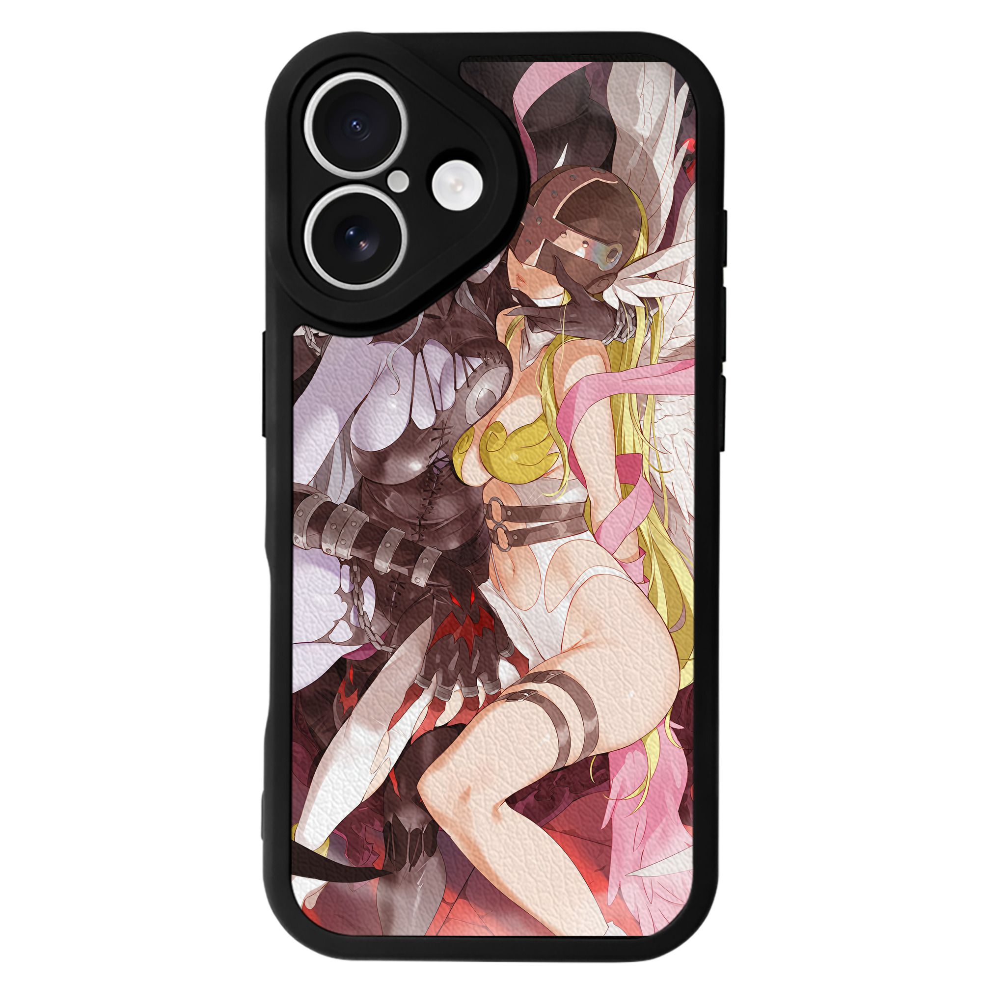 （画像用） Digimon デジタルモンスター/デジモン 【iPhone 16シリーズ対応】シリコンスマホケース（レザー調） 材質：シリコン